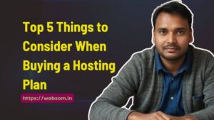 buying a hosting plan