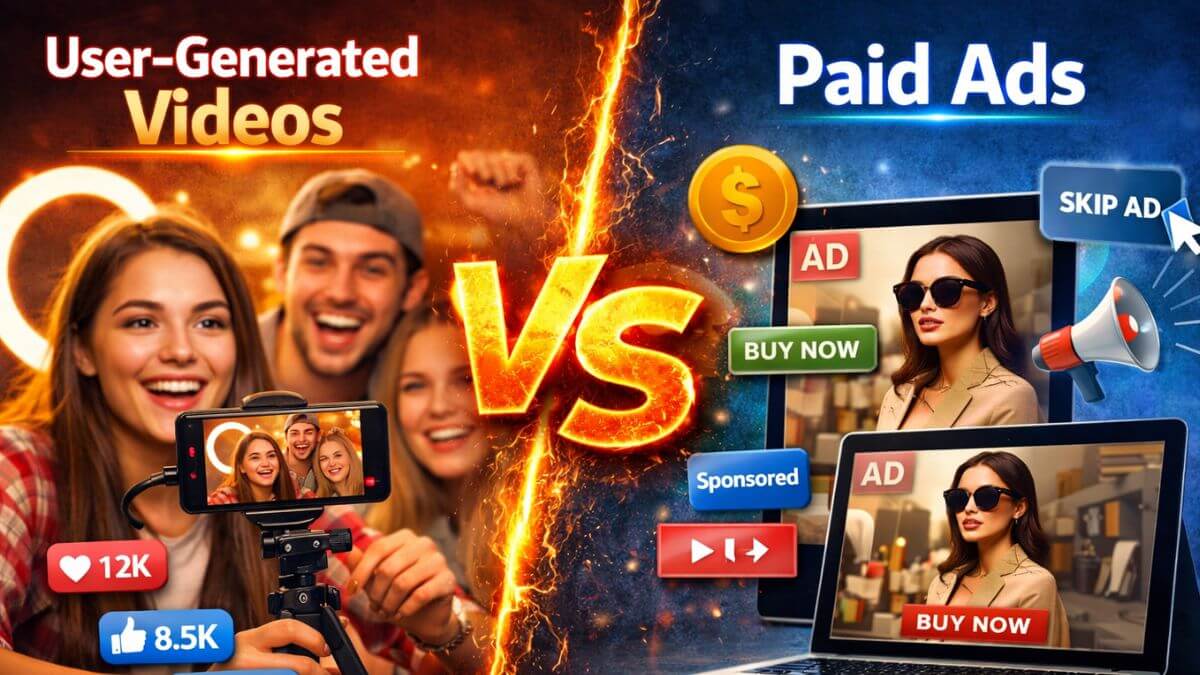 user generated videos vs paid ads